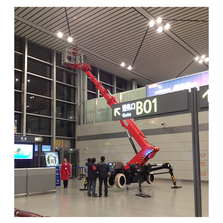 26m 4-wheel Self-propelled Cart Spider Boom Lift
