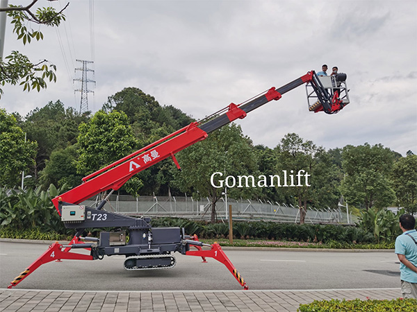 23m Telescopic Boom Spider Lift, Straight Boom Tracked Lift