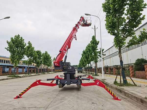 26m Telescopic Boom Spider Lift, Straight Boom Tracked Lift
