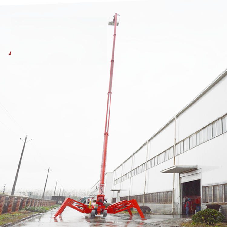 36m 4-wheel Self-propelled Cart Spider Boom Lift