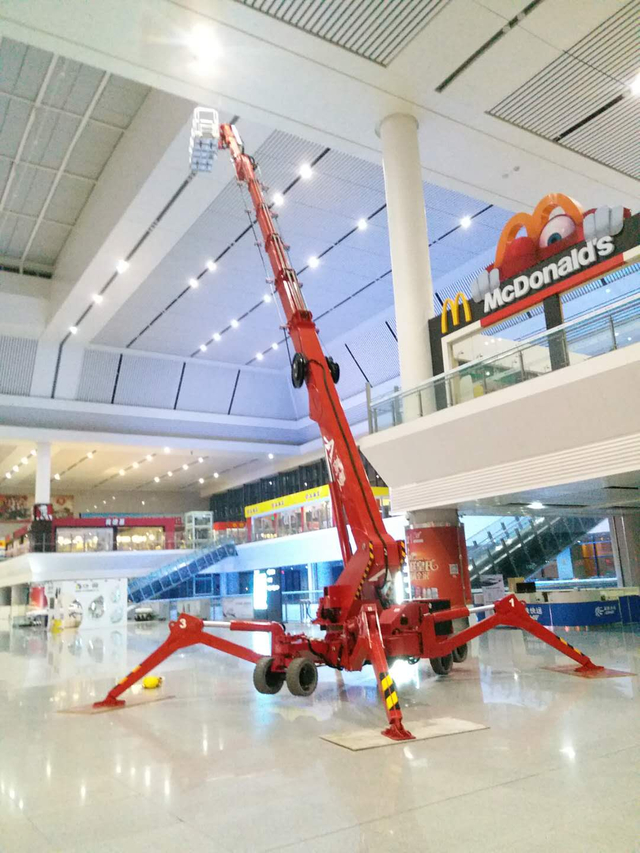 43m 4-wheel Self-propelled Cart Spider Boom Lift