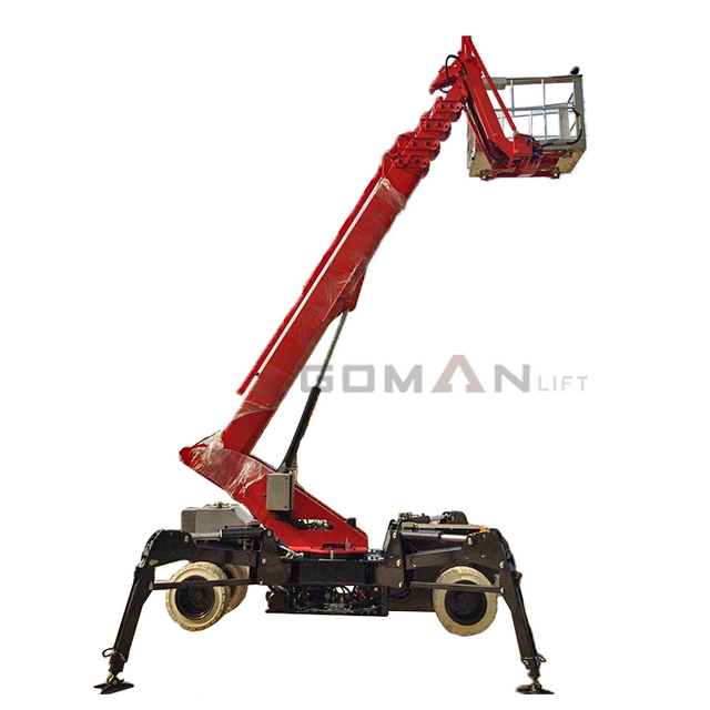 26m 4-wheel Self-propelled Cart Spider Boom Lift