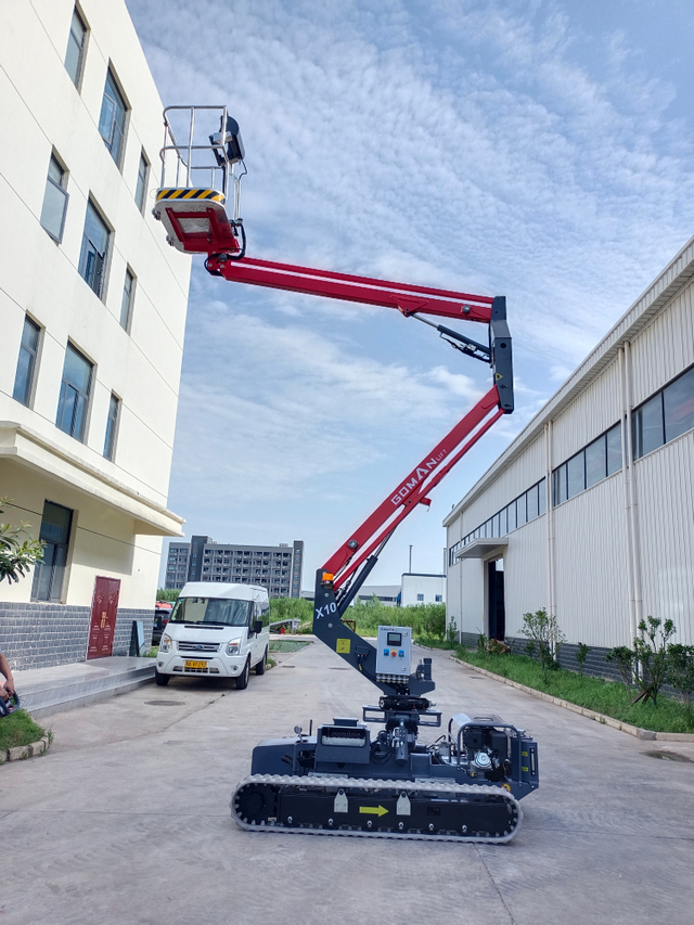 10m Crawler Boom Lift | Indoor & Narrow Space Solution | CE/ANSI Certified