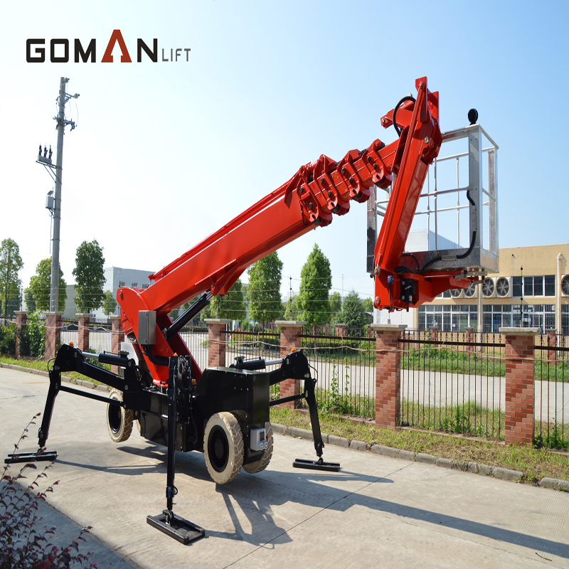 26m 4-wheel Self-propelled Cart Spider Boom Lift