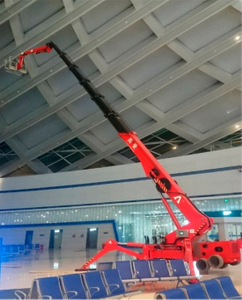 48m 4-wheel Self-propelled Cart Spider Boom Lift