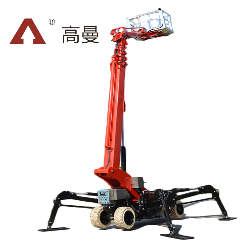 26m 4-wheel Self-propelled Cart Spider Boom Lift