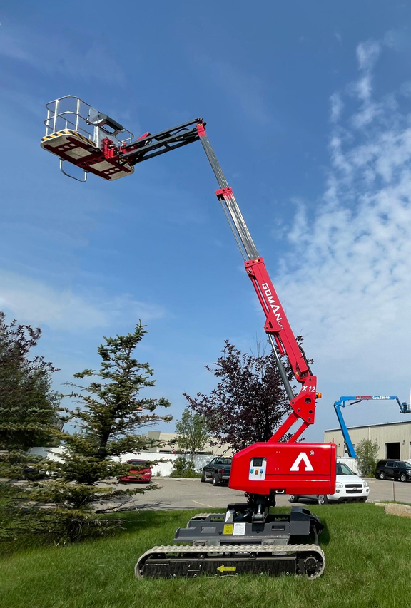 12m Crawler Boom Lift | Bi-leveling Tracked Lift | CE/ANSI Certified