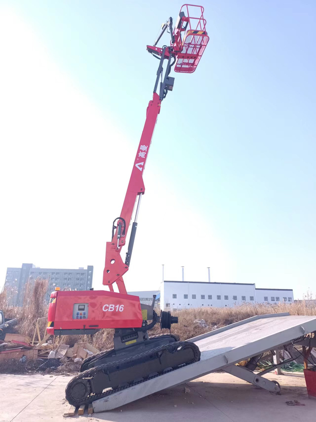 16m Crawler Boom Lift | Bi-leveling Tracked Lift | CE/ANSI Certified