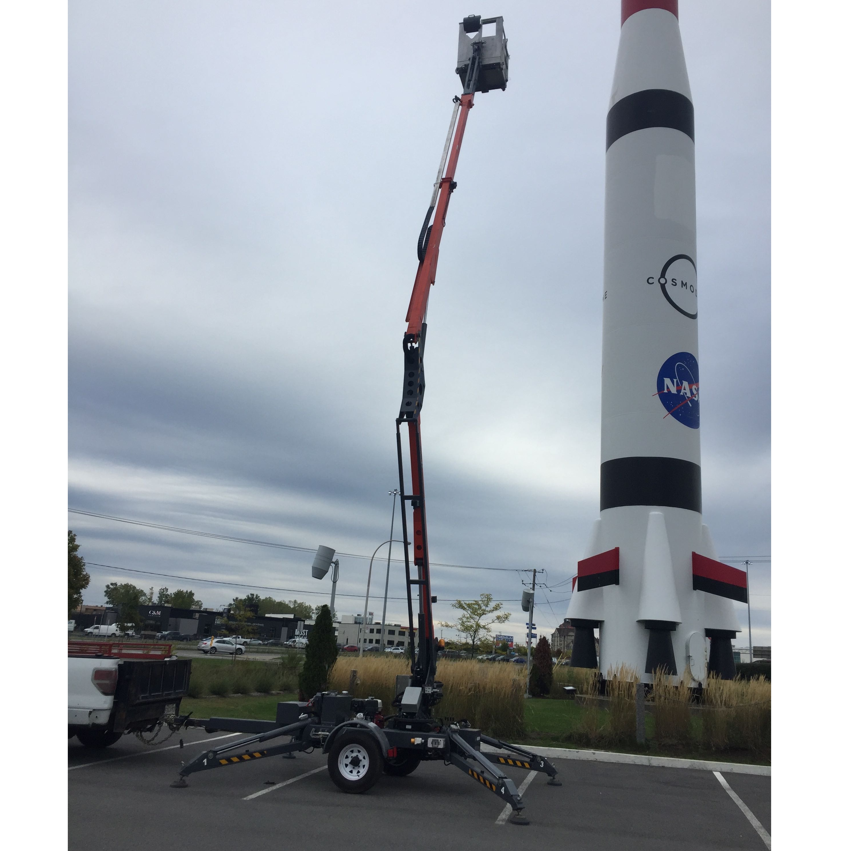 18.3m Trailer Mounted Work Platform